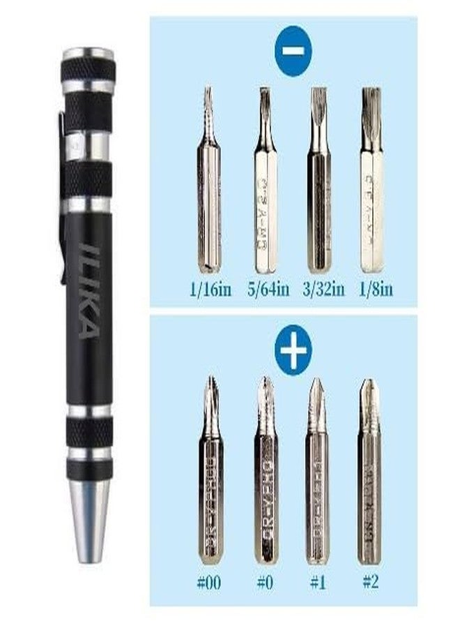ILIKA Mini Screwdrivers Set, 8-in-1, Black - Image 3